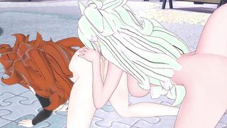 Dragon Ball Android 21 and Majin Android 21 have Kinky Sex Yuri Hentai