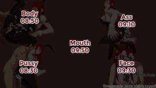 JOI Game - (Part 2) Fairy Tail Erza is ready for bed after a hot bath