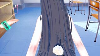 Ai Haibara and I have intense sex in the storage room. - Detective Conan Hentai