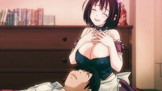 Busty Beauty Loves Licking Her Boyfriend's Ear and Giving Erotic Massages