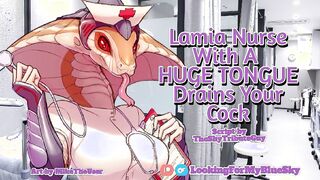Lamia Nurse With a HUGE TONGUE Drains Your Cock [Monstergirl Audio Roleplay] [Blowjob] [Cock Love]