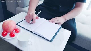 Lonely busty housewife, husband's business trip extends her time~ Craving a penis, she seduces her nephew to fiercely fuck her cunt!