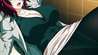 Red-Haired Sensei with Big Tits Loves the Paizuris