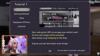 REAL LIFE PUBLIC EXHIBITIONIST PLAYS HENTAI FLASHING GAME: Secret Flasher Sereka-san