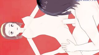 Sonoko Suzuki and I have intense sex in the bedroom. - Detective Conan Hentai