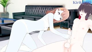 Hanasato and I have intense sex in the bedroom. - Project SEKAI Hentai