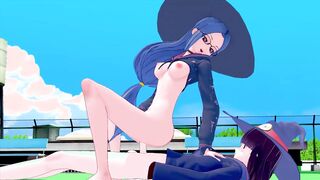 FUTA LITTLE WITCH ACADEMIA ATSUKO KAGARI X URSULA CALLISTIS 3D HENTAI