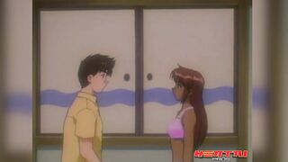 Hentai Pros - Kenta Is Surprised By Mahoko, Who Undresses And Offers Him Her Virginity