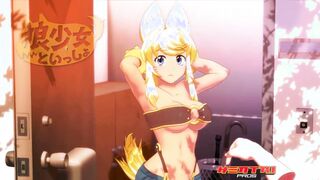 Hentai Pros - This Blonde Cutie She-Wolf Loves It When You Play With Her Boobs