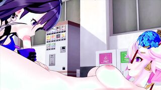 FUTA Honkai Impact YAE SAKURA X Mei (3D HENTAI)