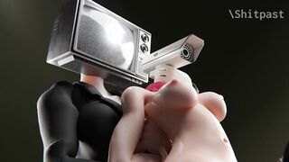 SKIBIDI TOILET PORN - Miss Pauling licks Camera Girl's pussy. When will this nightmare stop???