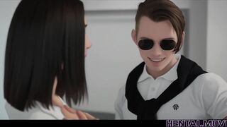 REAL LIFE HENTAI - Spoiled Student Freezes Time And Fucks Teacher