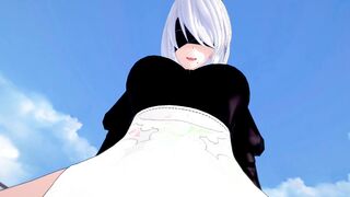 Nier: Fucked by 2b futa taker POV