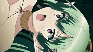 Horny Green Haired Bitch Likes To Make A Paizuri With Her Tits