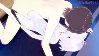 Nekomata Okayu and I have intense sex in the bedroom. - Hololive VTuber Hentai