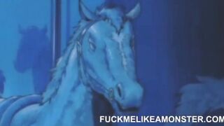 Screaming anime teen getting pussy pounded