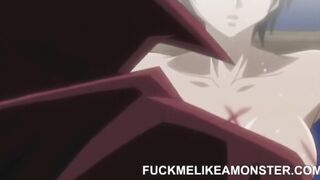 Screaming anime teen getting pussy pounded