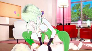 [Goblin Slayer] Futanari Sword Maiden fuck High Elf Archer(3d hentai)
