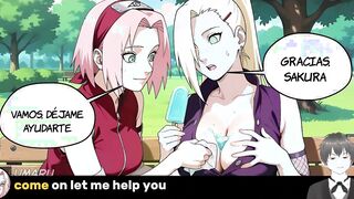 [ENG SUB] Ino uses her Transformation Jutsu to fuck Naruto – Very Hot Springs 4 P1