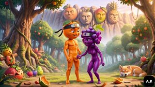 Ninja Laranja Fucks Uva Ninja in the Forest Near the Hidden Village Forbidden Forest Sex Ninja Laranja and Uva Ninja Near the Village Secret Forest
