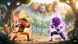 Ninja Laranja Fucks Uva Ninja in the Forest Near the Hidden Village Forbidden Forest Sex Ninja Laranja and Uva Ninja Near the Village Secret Forest
