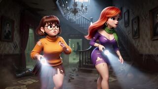 Velma and Daphne Become Fully Nude in Haunted Mansion Ghost Mystery as Their Clothes Tear During Investigation