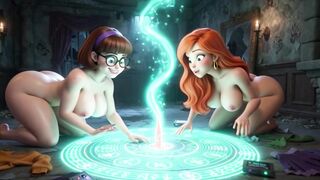 Velma and Daphne Become Fully Nude in Haunted Mansion Ghost Mystery as Their Clothes Tear During Investigation