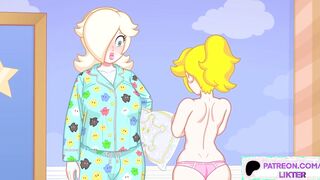 FUTANARI PRINCESS PEACH AND ROSALINA HOTTEST FUCK HENTAI ANIMATION - FUTA CARTOON