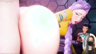Rumi from Kpop Demon Hunters gets fucked hard in multiple scenes