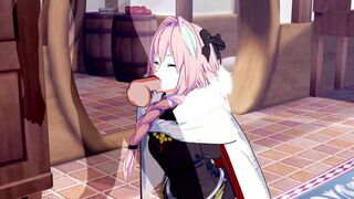 Cute Trap Astolfo Gets Pounded in the Ass