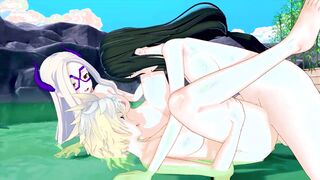 FUTA MY HERO ACADEMIA TSUYU ASUI X MT. LADY AND MITSUKI BAKUGO (3D HENTAI)