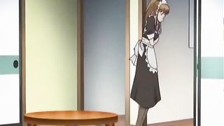 Hot Maid In A Naked Apron Pleases Master