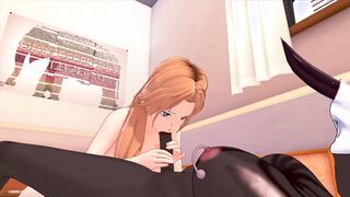 FUTA MONSTER X BLEACH RANGIKU MATSUMOTO (3D HENTAI)