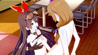 [Genshin Impact] Futanari Lisa fuck Amber(3d hentai)