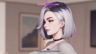 She dominates him on the wooden floor | Hentai uncensored (gameplay)