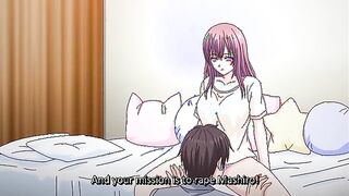 Pet 2 - Teacher slams his cock inside wet hentai pussy while another masturbates while watching