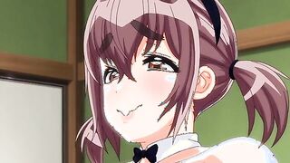 Nagachichi Nagai-san 3 - Chubby woman in bunny suit is fucked by elders through hentai gloryhole