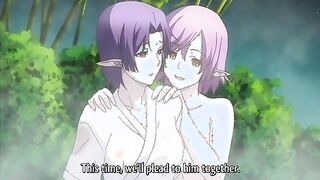 Demonion: Gaiden 2 - Demon lord fucks some hot elf girls and creampies their pussies