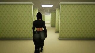 Backrooms (preview) - Pig monster fucks a curvy big titty warrior girl