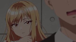 Guilty Hole 7 - Busty blonde rides a tied up hentai teacher outside