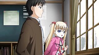 Demon Father Kakeeshon - Blonde hentai woman rides cock in threesome