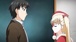 Demon Father Kakeeshon - Blonde hentai woman rides cock in threesome