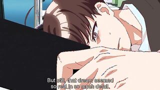 Guilty Hole 6 - Busty hentai woman gets a cum facial from teacher after handjob