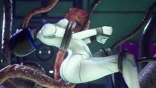 Android Demi from Subverse all 3D porn scenes (compilation)
