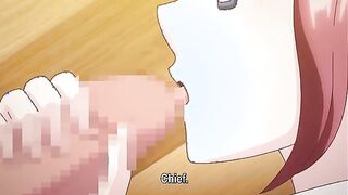 Corporate Cinderella 2 - Busty hentai boss is fucked from behind in the locker room