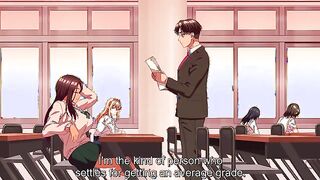 Guilty Hole 4 - Hentai teacher gets oily boobjob from busty student