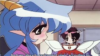 Trouble Evocation 2 - Cute hentai succubus is the slave of a human master