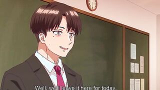 Guilty Hole 2 - Teacher face fucks a busty hentai woman in class