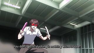 Nukitashi 10 - Topless anime babe battles dual dildos and her ass gets vibrated