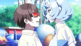 Nukitashi 5 (ecchi anime) - Teen with soft plump tits uses ASMR to fuck reluctant anime virgin